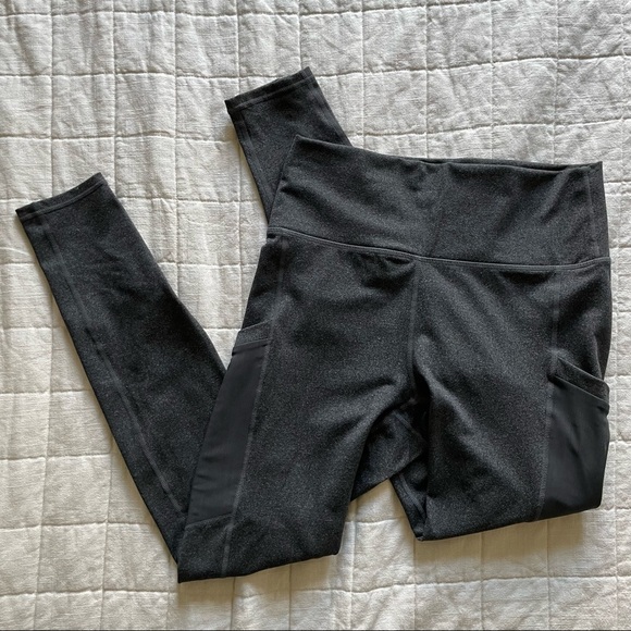 Fabletics Pants - Dark Grey Fabletics Leggings • Mesh Pockets